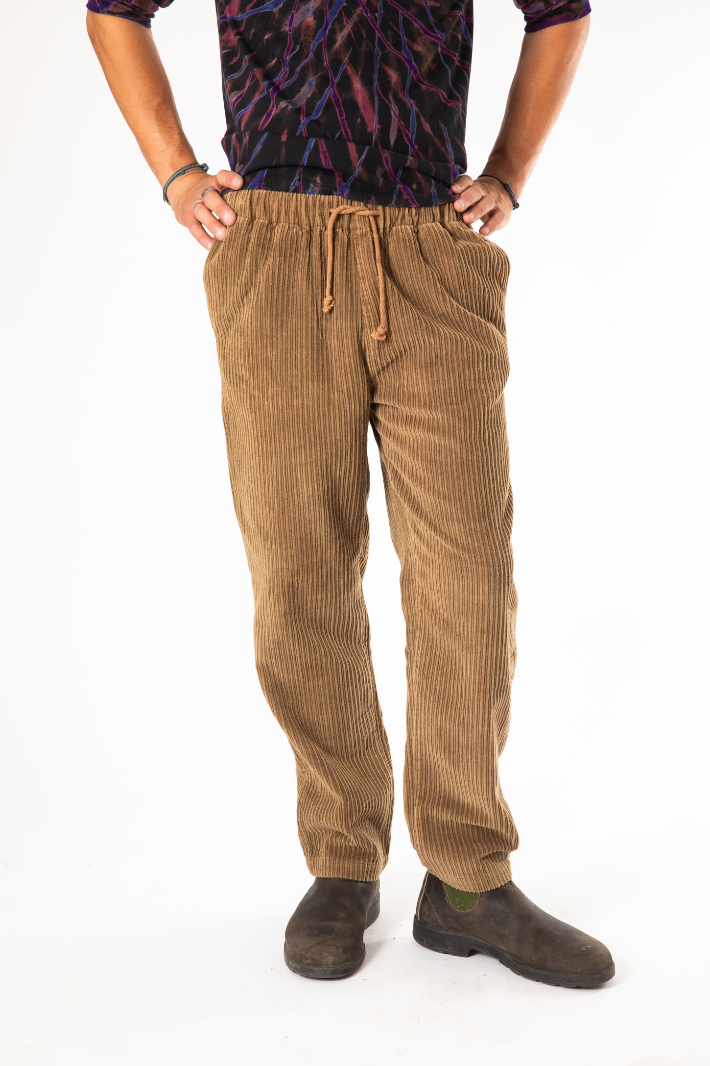 Men's Slim Fit Cord Trouser | Boohoo UK